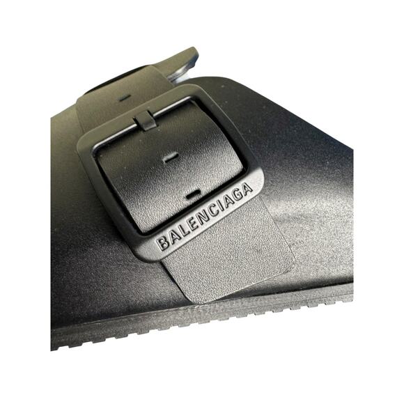 Balenciaga NIB Unisex Leather Sunday Mules in Black Size 36 - Picture 11 of 11